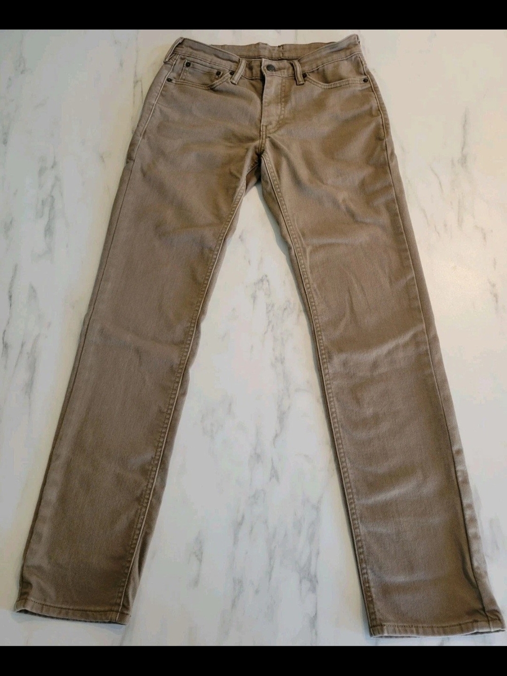 Levi's 511 Slim Fit Commuter Cycling Bike Pants Men's 29x32 Khaki Tan Reflective